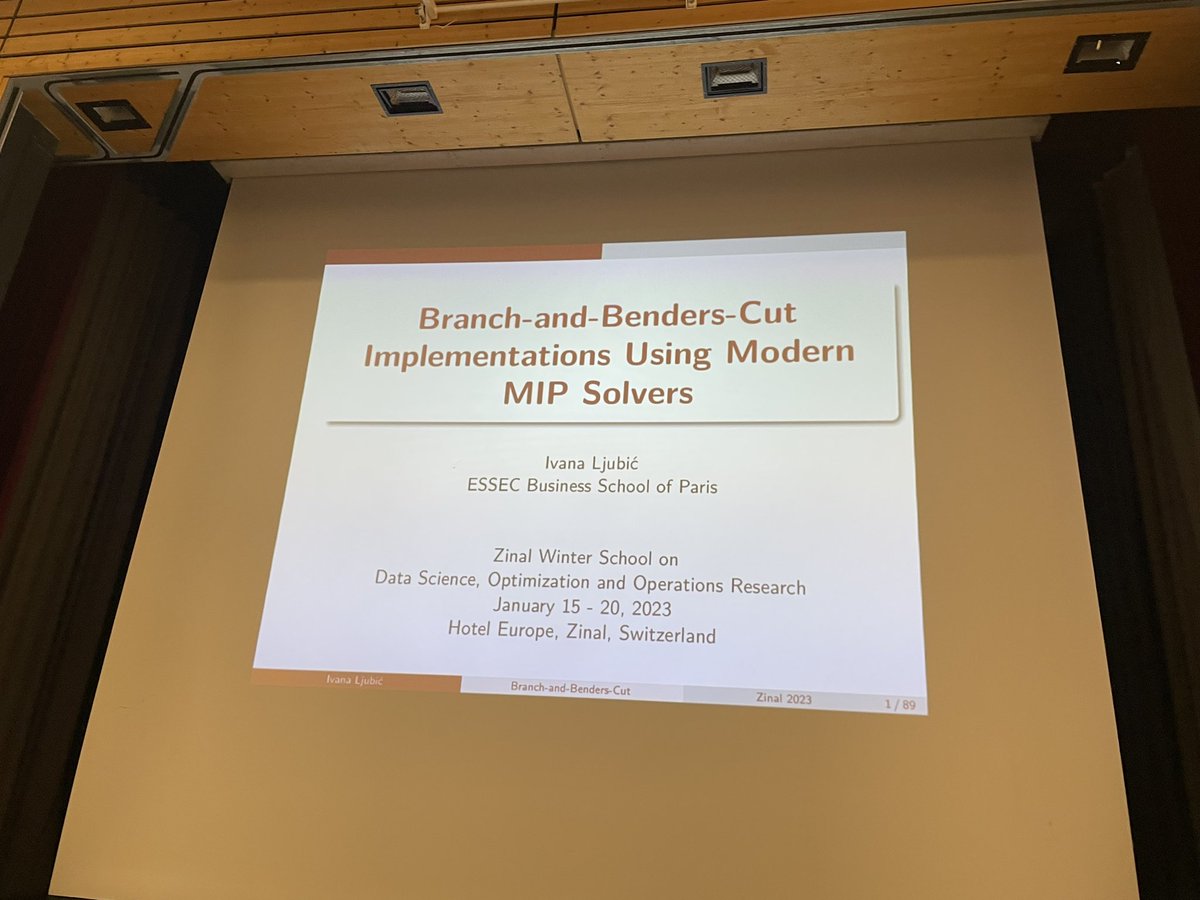 ILjubic's tweet photo. We kicked off the winter school on #datascience #optimization and #orms in Zinal, in the beautiful Swiss  mountains.

Organized by M. Bierlaire from @EPFL_en with more than 80 participants this year

https://t.co/p6ZFWxWGic https://t.co/lyC370Y37p