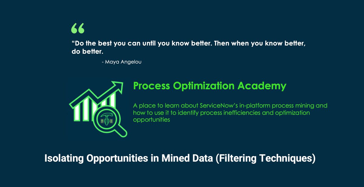tweetgrady's tweet photo. If you missed the latest installment of #ServiceNow's Process Optimization Academy you can catch the recording here https://t.co/xnJM3EHdd3 #ProcessMining #InPlatform https://t.co/5B06LmPRnw