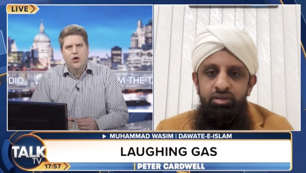 Great to speak to @petercardwell on @TalkTV regarding Dawateislami’s on going campaign in the UK about Nitrous Oxide (Laughing Gas). So far awareness has reached tens of thousands of people. @djnicholl @N2OKnowTheRisks @WMPolice  @DIMidlandsUK #LaughingGas
