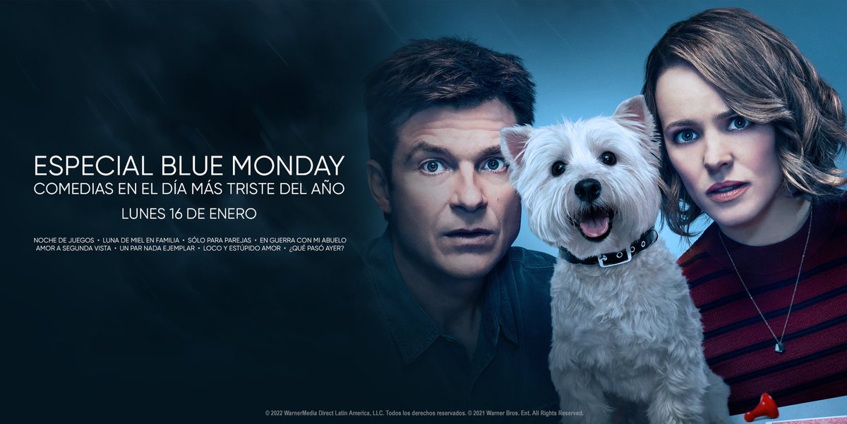 TuMundoInter's tweet photo. ¡Especial Blue Monday!
Las mejores comedias para compartir una noche entre risas y amigos en el día más triste del año.
No te pierdas: Retiro de Parejas, Noche de Juegos y ¿Qué Pasó Ayer? ¡Solo por HBO Pop! @HBOLAT A las 8:00 p. m.
#BlueMonday #Inter #HBOPop https://t.co/y8Xhhv2Zte