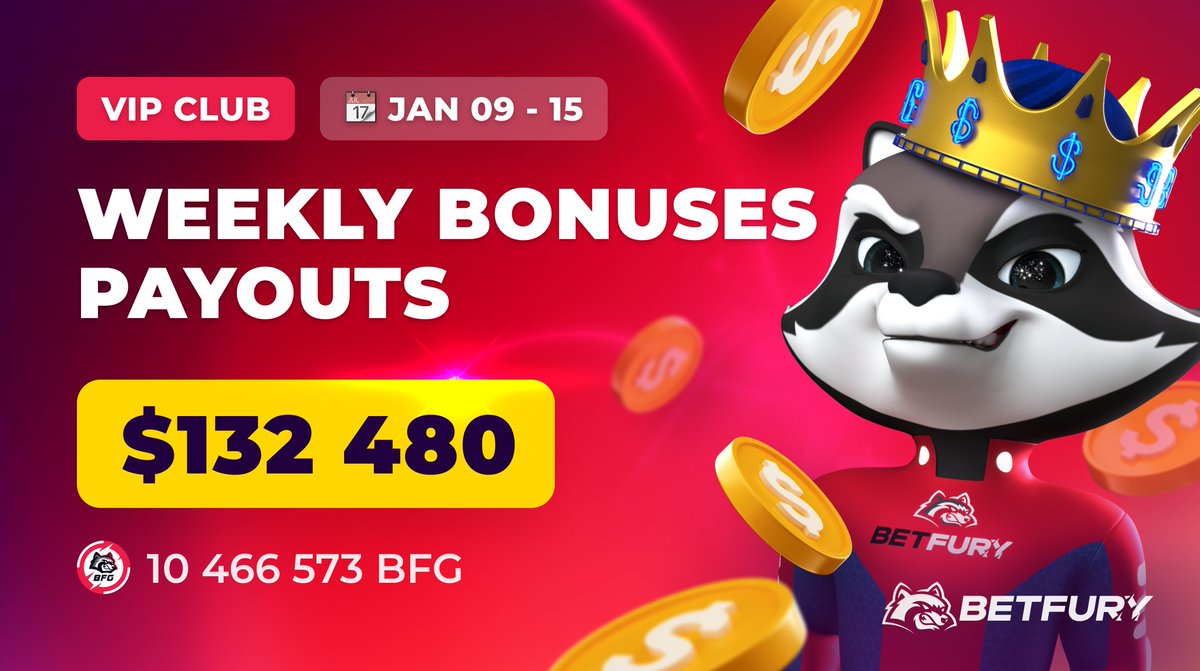 BetfuryID's tweet photo. WEEKLY PAYOUTS DIGEST

Siapa yang mendapatkan #Bonus terbesar?
👍 Ya, anggota Klub #VIP

Apakah Anda suka Klub VIP #BetFury?
YA - Klik ♥️
#BFG #casino #token #BTC #bitcoincasino #ETH https://t.co/XS483DG4QW
@Lux_____Sky @coinkit_ com 5 50 btc