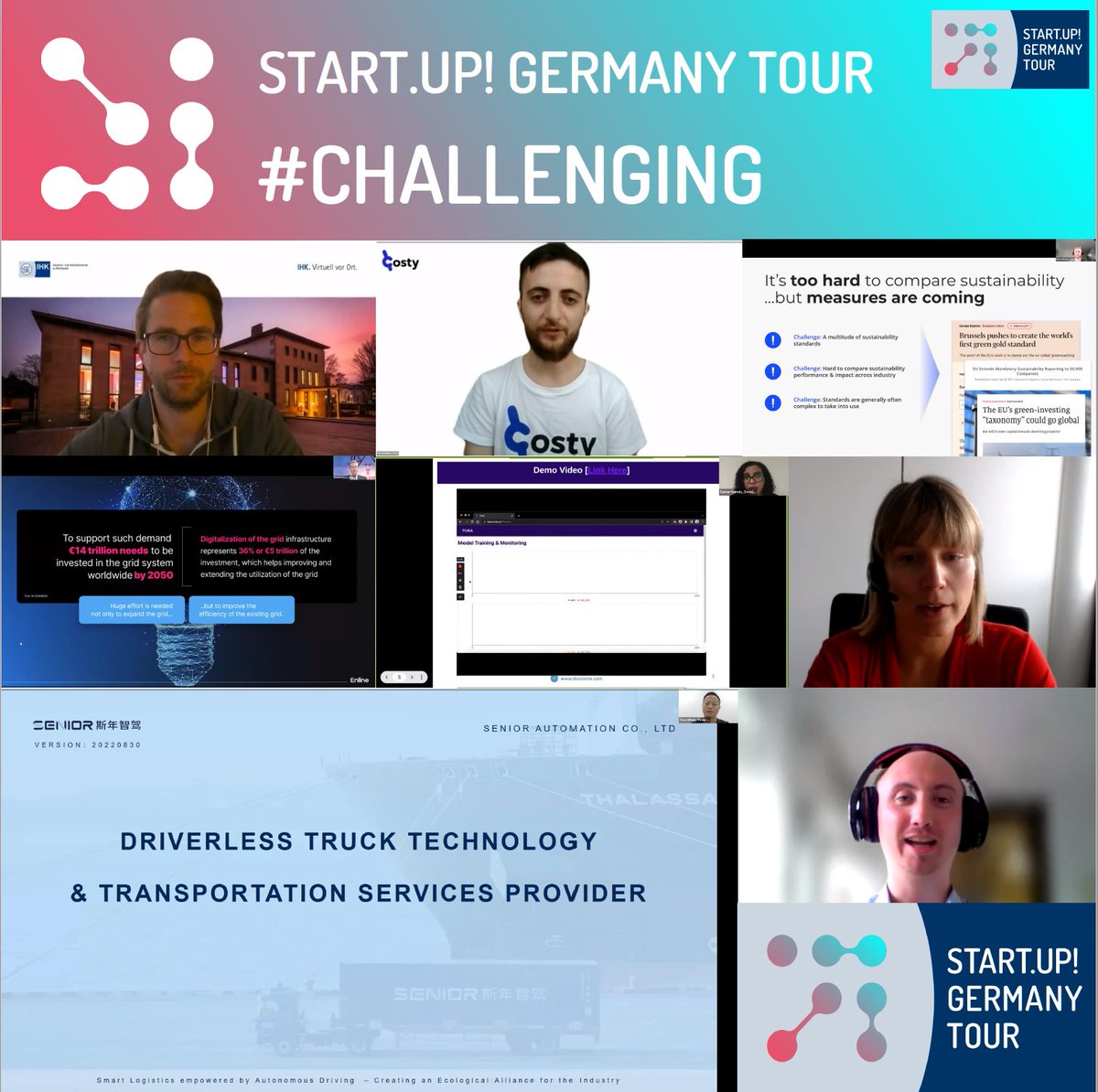 This was the Start.up! Germany Tour 2022! #CHALLENGING. Our journey continued with our second phase. 37 startups from 37 different countries take part in the Inter.national! Startup Contest. Only 16 became finalists and got the ticket to NRW/Germany! #startupgermanytour