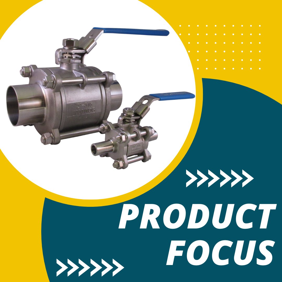 PLPPipeline's tweet photo. Sanitary Ball Valves are a great way to control the flow of your product. Check them out on our website.
https://t.co/ohELIQiHzs https://t.co/KarDFUDW5d