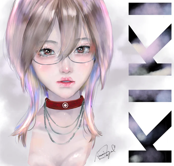 もいっこ綺麗めききさん。 #きき60絵 #illustration #portraitart #冬の創作クラスタフォロー祭り