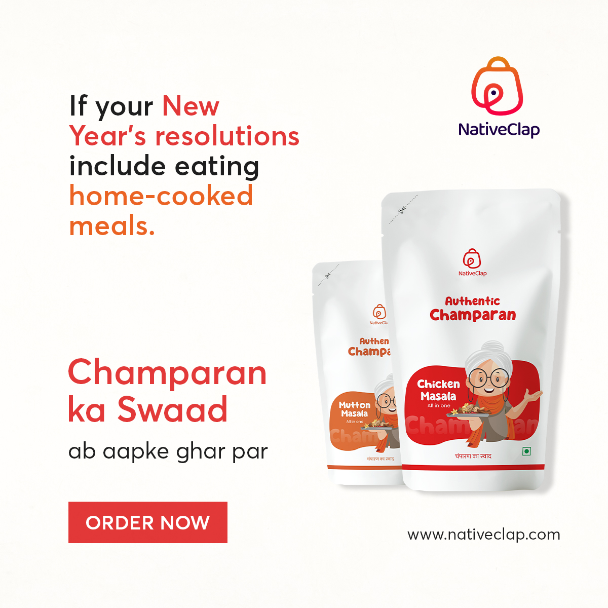 nativeclap's tweet photo. Achieve your new year's resolution with NativeClap's authentic Champaran meat masala.✨ 
#masala #champaran #champaranmeat #newyearresolution #spicesofindia #Bihar #chickenmasala #muttonmasala #indianspices #nativeclap https://t.co/NTvl1puWKu