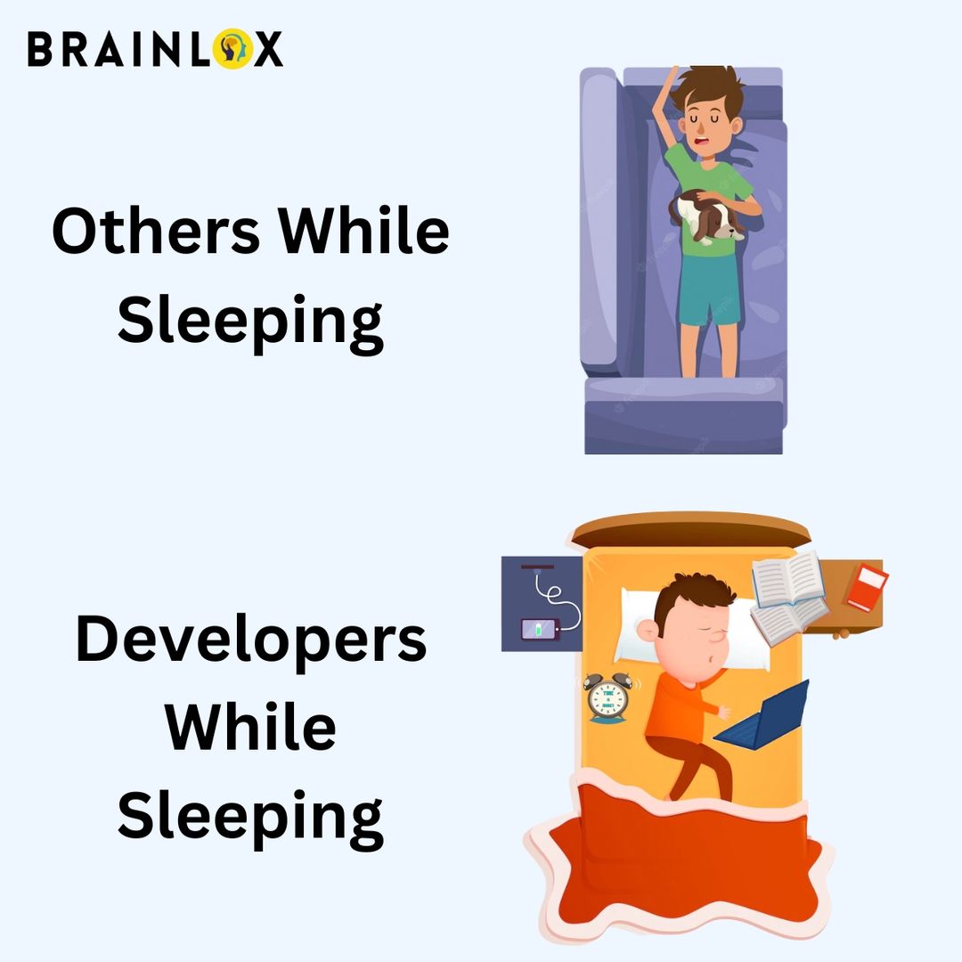 brainlox's tweet image. Developers while Sleeping....
.
.
#codinginforamtion #codinginformation #information #information #informations #informationtechnology #informationtechnologystudents #coding #codinglife #codingdays #codingforkids #codingchallenge #coding