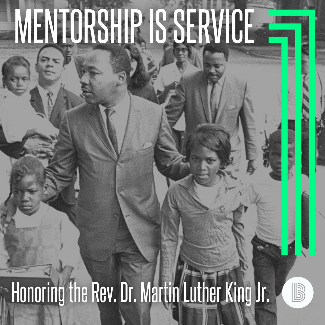 Mentorship is service, and your service to one (or many) can empower the next generation. As we honor the Rev. Dr. Martin Luther King Jr., follow his philosophy of service to all. Become a mentor. bbbsdetroit.org/mentor #BiggerTogether #MentoringMonth #DayofService #MLKDay