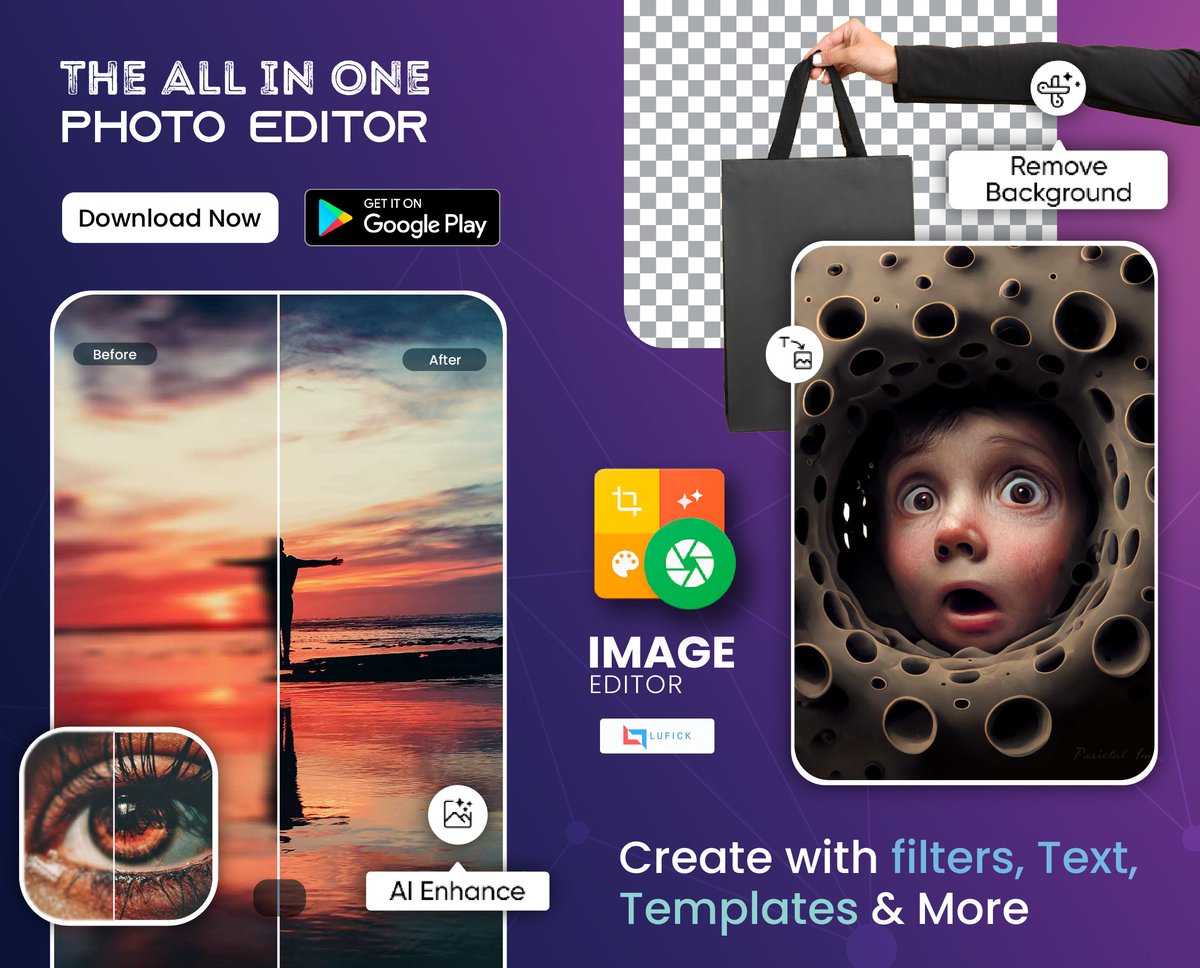 Lufick3's tweet photo. Create Text, templates , Stickers and more with the all in one Image Editor App.
Download the Image Editor App today.
https://t.co/1PKOsQn8uw
#snapimageeditor #photoeditorapp #indianapp #india #filter #lufick #android #ios16 #image #editor #postings #post #hashtag https://t.co/1xRnGK52jc
