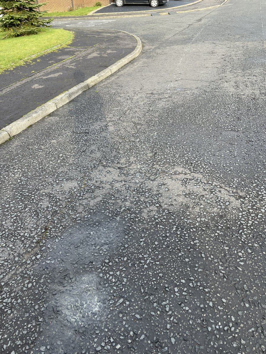 NotJustCards's tweet image. As if potholes (craters) in the road weren’t bad enough @EastRenCouncil I came home to discover the green bin lorry had not only smashed a bottle outside our drive but dragged it’s remnants up the street, glass which I then drove over unable to see due to sun glare 😡