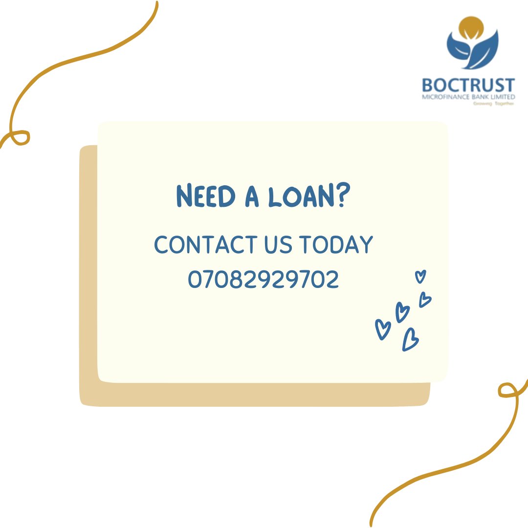 boctrustmfb's tweet photo. Get up to 3 million loans today without collateral!

Eligible:   
Custom   
Immigration   
Police   
Correctional

CONTACT US
07082929702 https://t.co/jFTiLEICm9