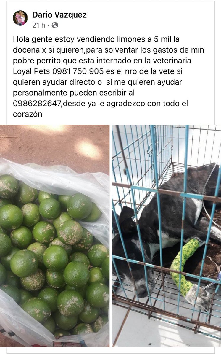 Visto en facebook. 

Una manito para Dario porfa 🙏