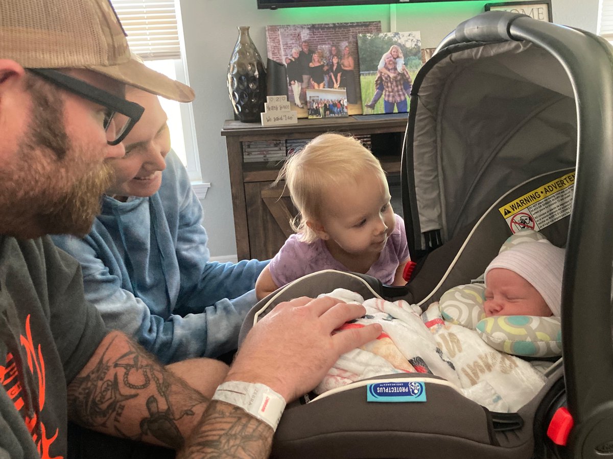 MrsNelson112120's tweet photo. After an 11 day stay in the NICU, we are happy to announce that our now family of 4 is under one roof. We can’t thank everyone enough for the love, support, caffeine, &amp; prayers. Paul Gerhard Nelson the 5th made his arrival 20 days early on 01-03-2023. https://t.co/sf4X7Uhq2w