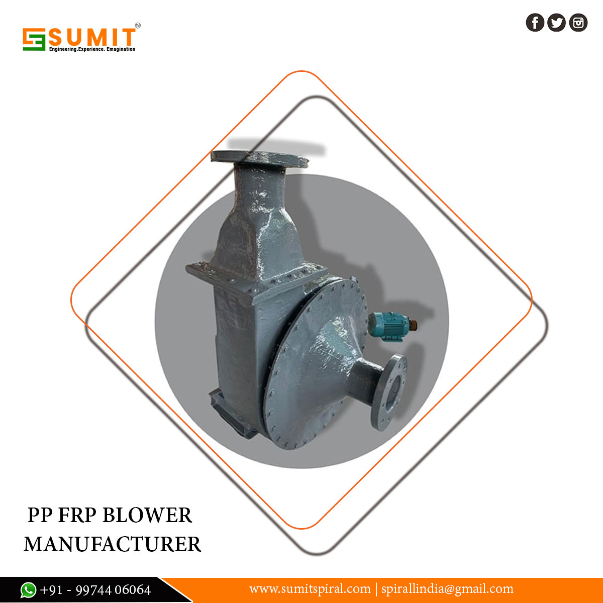 ChemicalTank's tweet photo. #1 Manufacturer of FRP Blower, PP FRP Blower, FRP Centrifugal Blowers, FRP Blower Fan Latest Price, Suppliers, Centrifugal Blower and FRP Blowers offered by Sumit Enterprise
https://t.co/rB6bZgwoVA
#PPFRPBlower #Manufacturer #Exporter https://t.co/JhnsA5OXbf