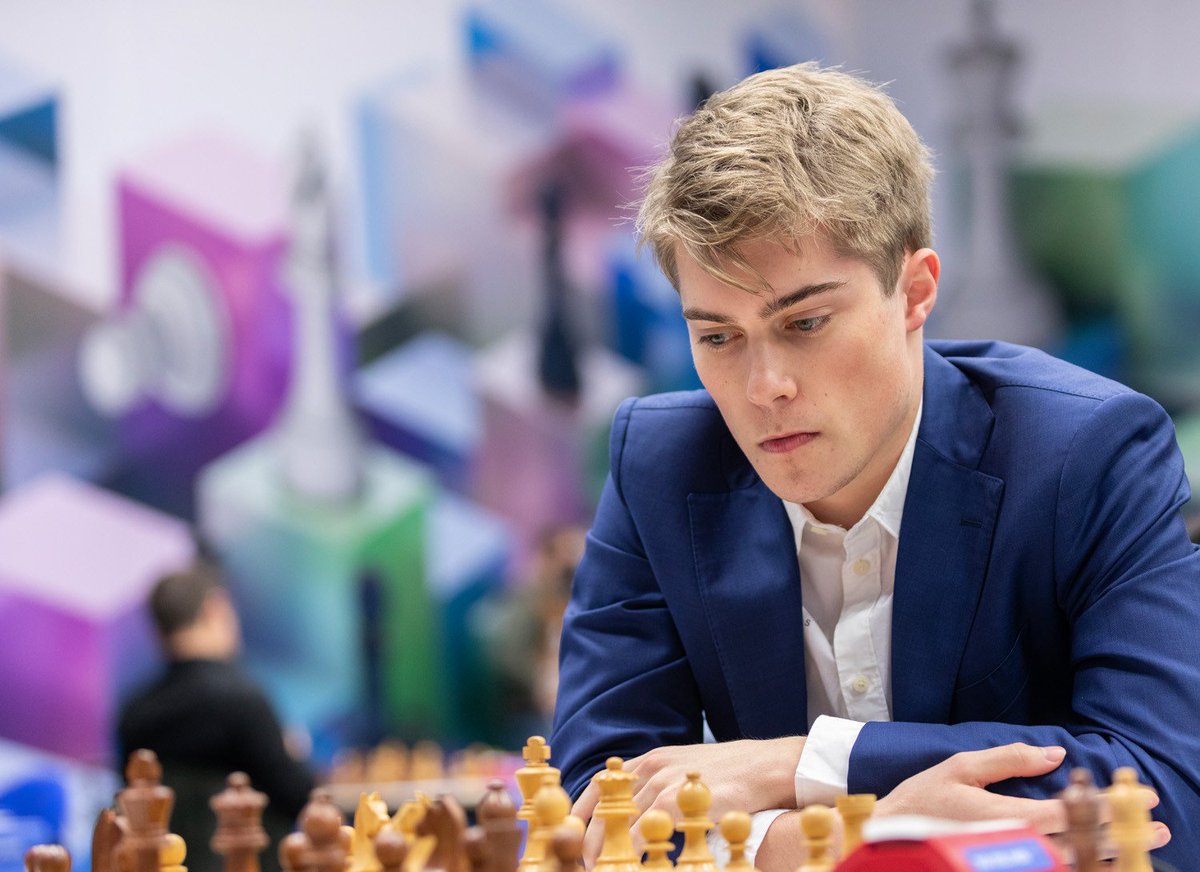 Max Warmerdam VS Eline Roebers. 2023-tata-steel-chess-challengers