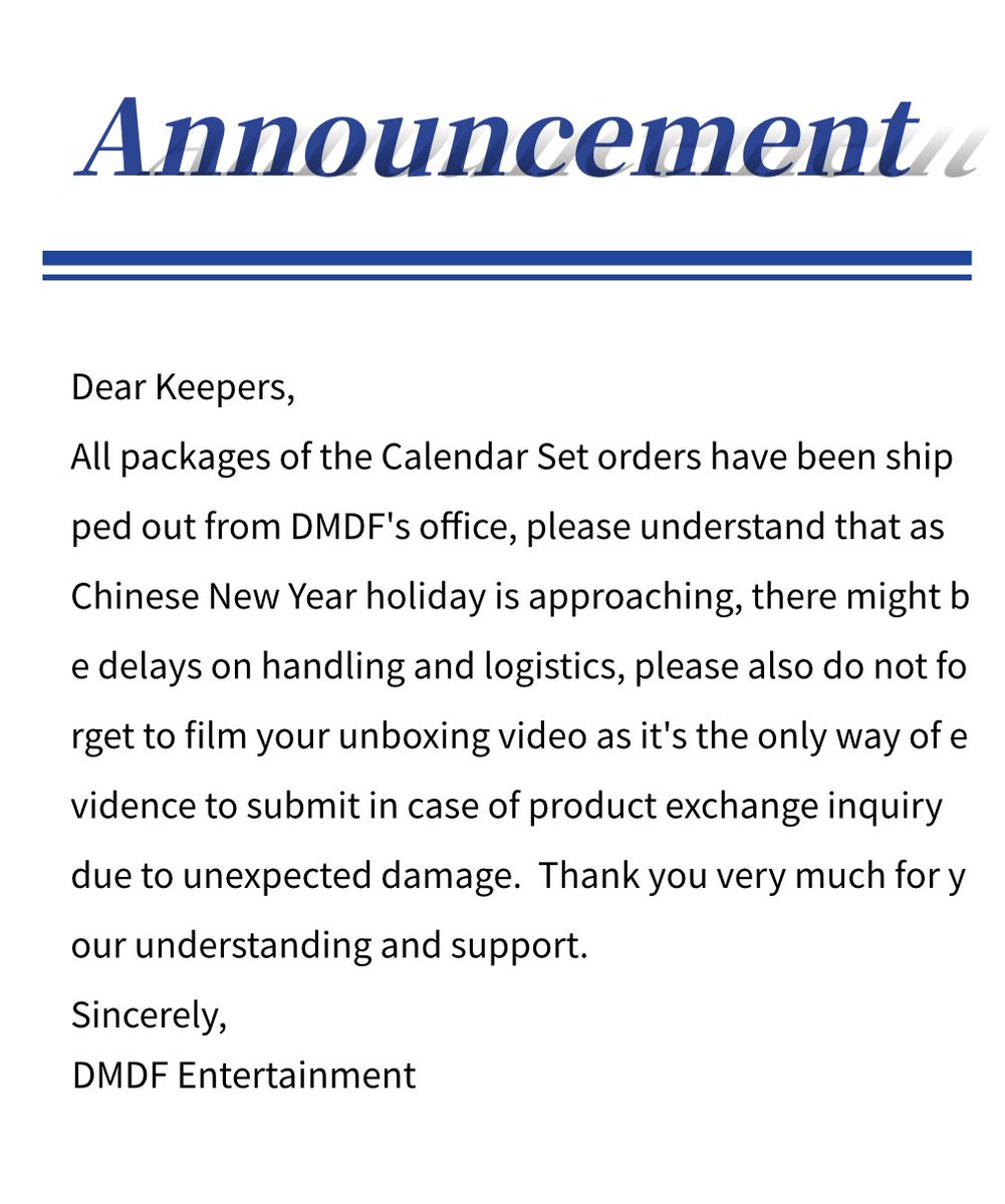 DMDF_Music's tweet photo. 🐼 Announcement | 公告 https://t.co/AfNY8ksg9O
