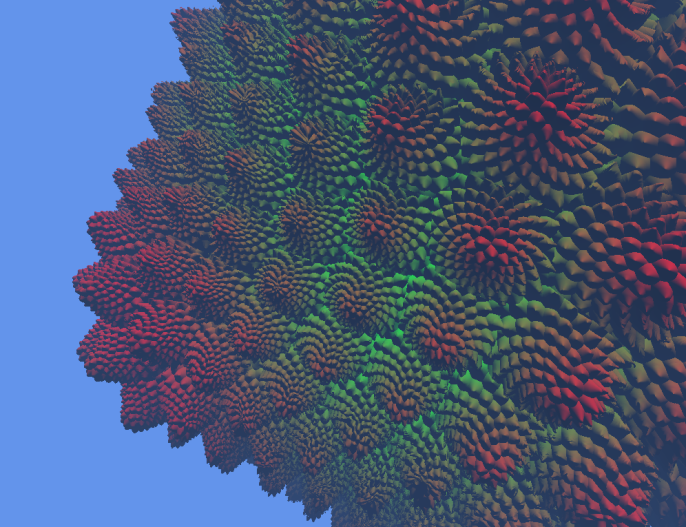 AlanParadis_'s tweet photo. I continue in my unconditional love of fractals, and the #Romanesco broccoli is one of the most fascinating. I loved the challenge of incorporating it into my engine🥦

https://t.co/2SkrAYuq3d

#cplusplus #programming #projects #CUDA #raymarching https://t.co/qJbmbyHIbC