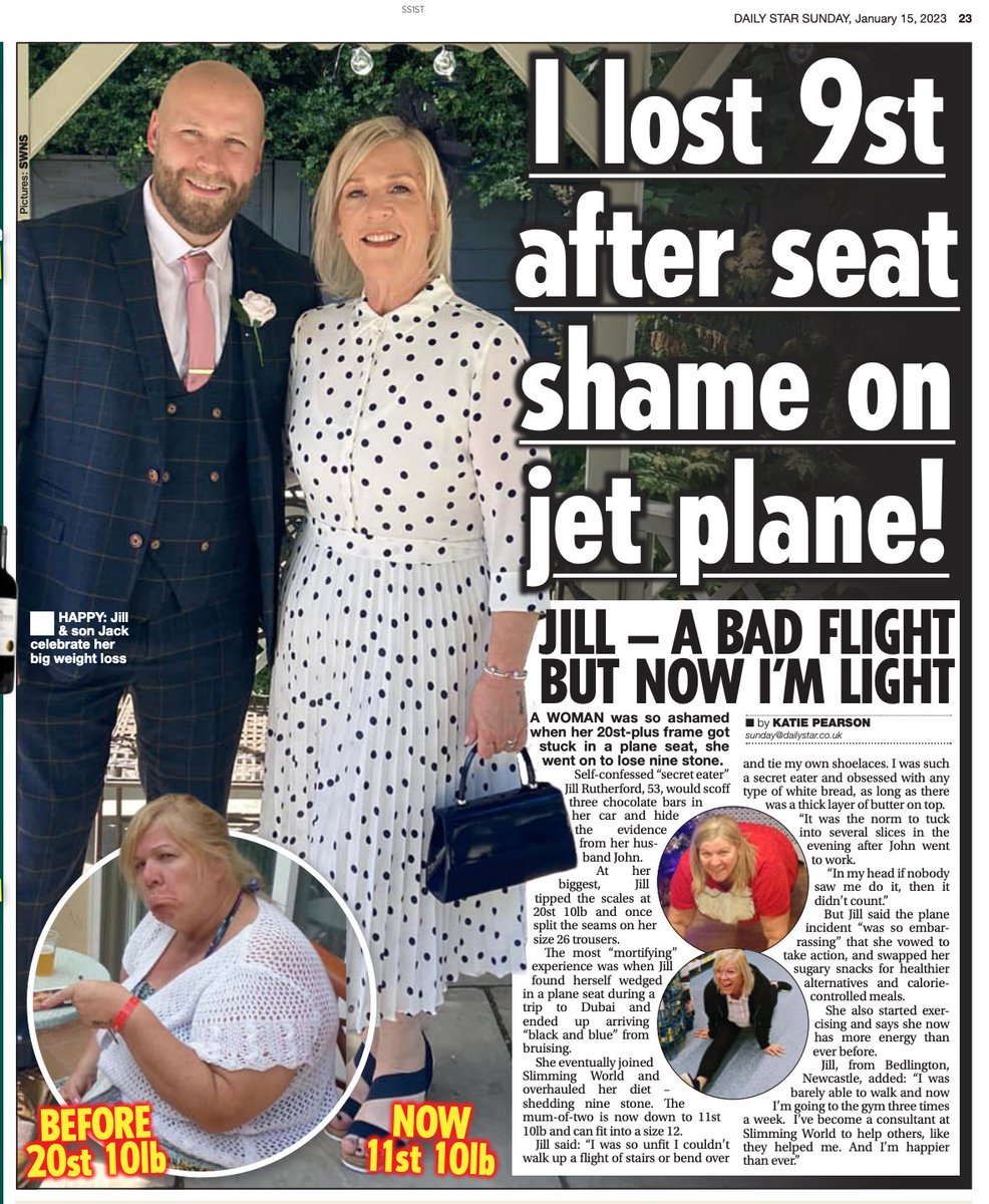 EXCLUSIVE in <a href="/DailyStarSunday/">Daily Star Sunday</a> - Woman who hid a food addiction from her family shed the pounds after getting stuck in a plane seat - shedding a whopping nine stone ✈️ dailystar.co.uk/diet-fitness/s…
🖋️ <a href="/KatiePswns/">Katie Pearson</a>