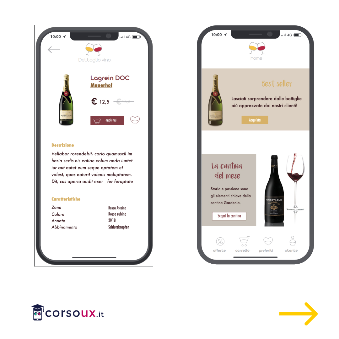 CorsoUx's tweet photo. è uno schema interattivo che permette di fare i primi test di usabilità del progetto. Un gruppo di utenti campione può infatti utilizzare il prototipo, navigare tra le pagine, cliccare i pulsanti, ecc, esprimendo un giudizio sulla facilità o meno di utilizzo. https://t.co/RXKrwKSDk8