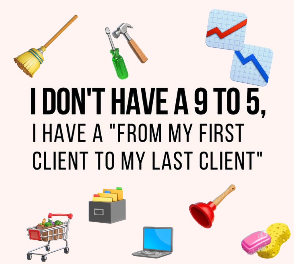 GrimePolishment's tweet photo. Running a #cleaningcompany isn’t just about cleaning! It’s about all the other stuff too including accounts, orders, shopping for stock, filing, training, keeping up to date on current laws, stock taking, customer service and fixing broken equipment!!! https://t.co/k4KSurMnTB