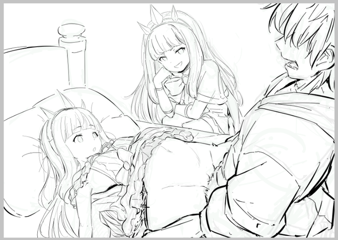 カリオストロのえっち絵描いてる...... 