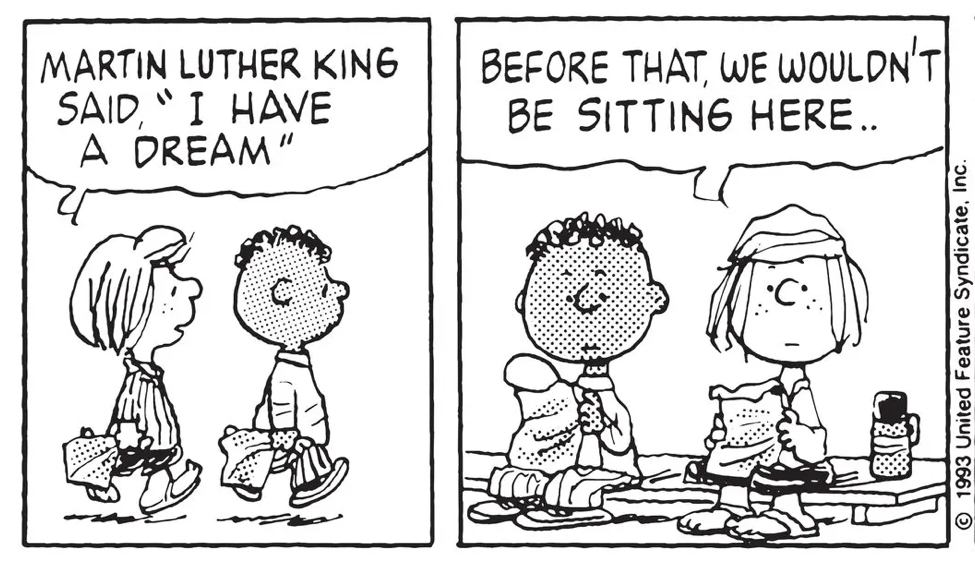 On MLK Day, an observation by Schulz