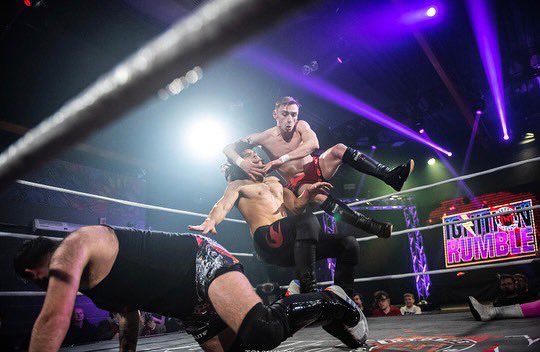BenReid25799's tweet photo. Little Shinobi Fight Team reunion in the Ignition Rumble with the leg sweep/sling blade combo 🤙🏻 https://t.co/AJaUa8AdDJ
