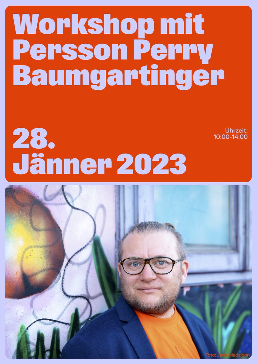 QUEERTACTICS empfiehlt:

Trans* im Film - ein Workshop zu
Geschlechtervielfalt im Filmbereich mit <a href="/PerssonPerry/">persson perry baumgartinger</a> 
am 28. Jänner 2023, 10-14 Uhr
Depot – Kunst und Diskussion, Breite Gasse 3 | 1070 Wien,
Anmeldung bis 20.01.

Infos unter: drehuebung.wien/d-labpersson-p…