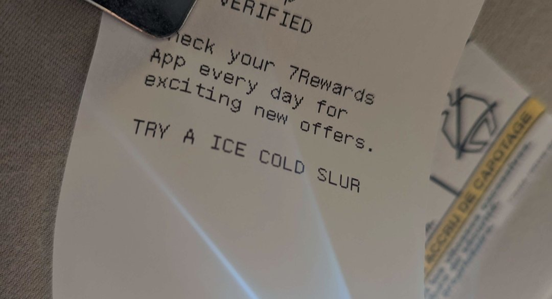 DJWheeze1's tweet photo. No, @7eleven, I don't think I will. https://t.co/TGiGPR3QFF