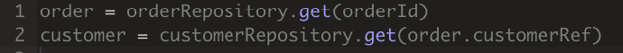 danpoetz's tweet photo. Typical question when starting with #domaindrivendesign.  How to implement traversal between aggregates? Simple rule: get it from another Repository. 
 (from https://t.co/cOSN3FXEY2 ) https://t.co/NrJXOnjqBC