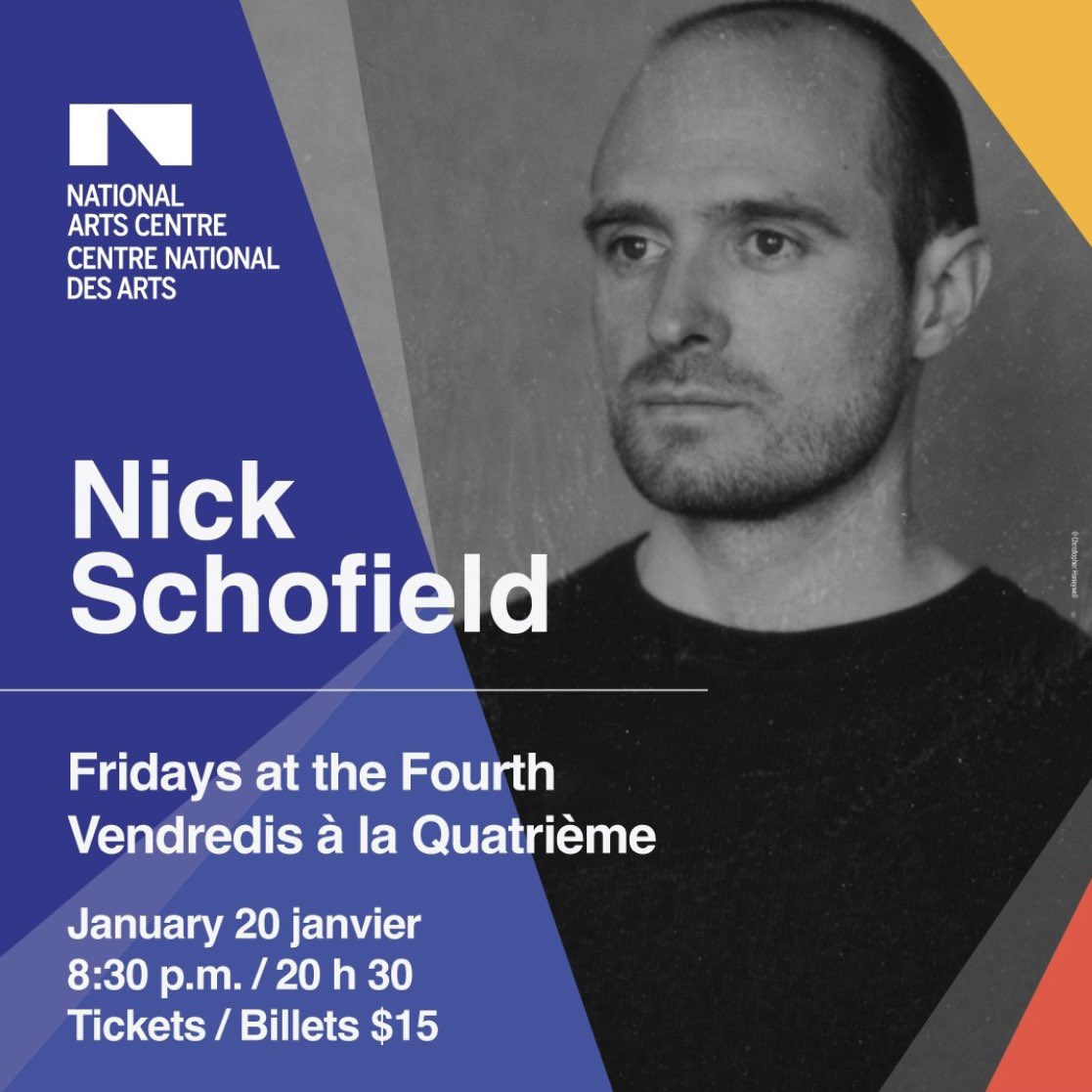 This is me simply mentioning my concert at the National Arts Centre is this Friday January 20 in Ottawa. Good day!