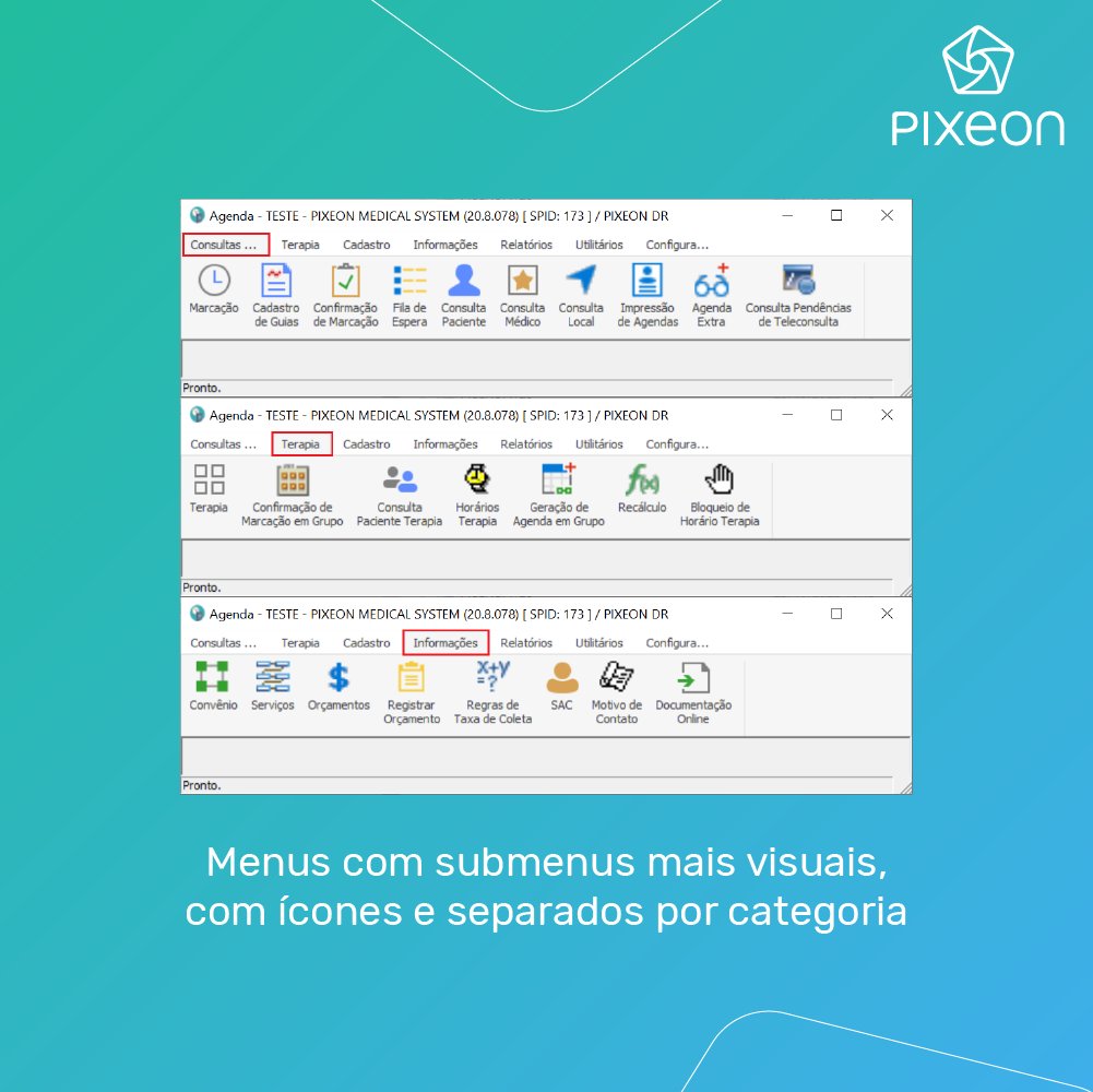 pixeon's tweet photo. Bora começar 2023 com o pé direito?! 

Agora o módulo de agendamento do Pixeon Smart, nosso HIS/CIS/LIS, está de cara nova!  

A interface mais moderna e intuitiva vai agilizar os agendamentos das clínicas, hospitais e laboratórios que trabalham com o nosso sistema de gestão. https://t.co/phX7hDJf0I