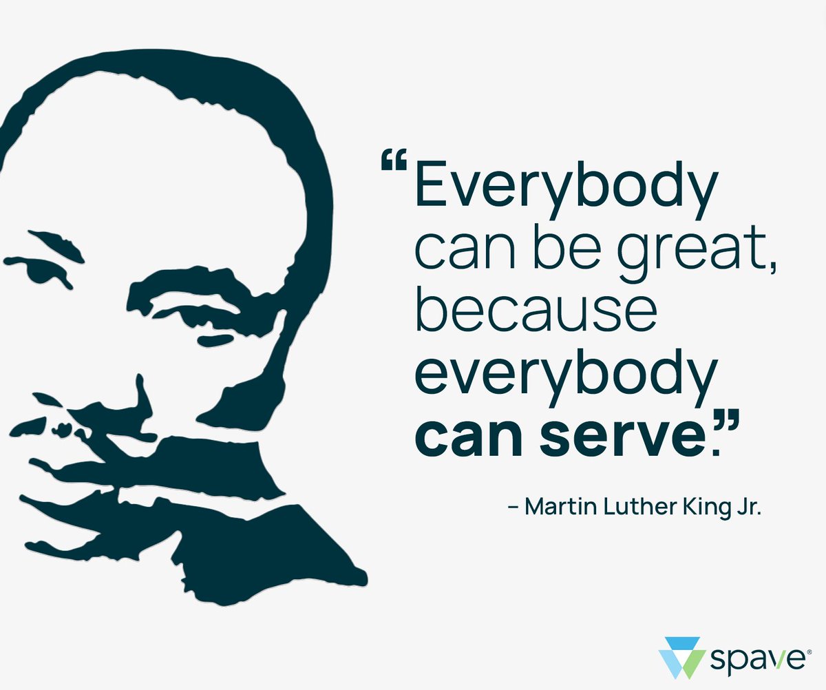 Spaveapp's tweet photo. At Spave, our mission is to empower people and nonprofits/charities to amplify their service. Dr. King's lessons, vision, and dream live on today through the works of those people and organizations serving others in need. There can be no greater legacy. #MLKDay https://t.co/zQ9eTo2jZ7