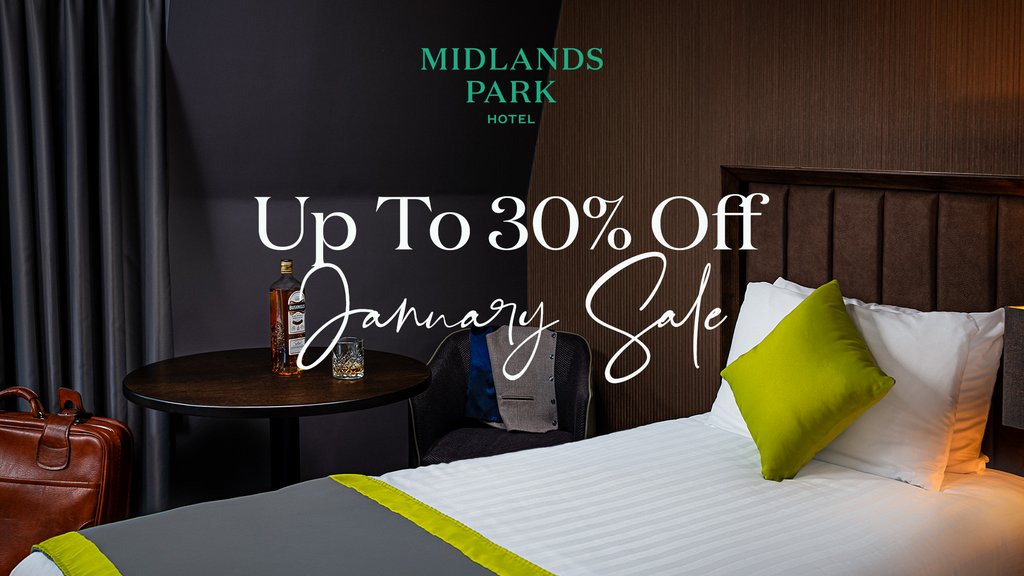 Only four days remain of our January Sale with up to 30% off stays. Don't miss your chance... midlandsparkhotel.com #MidlandsParkHotel #MeetInTheMiddle #TheJoyOf