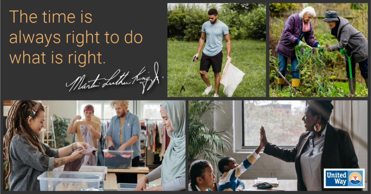 UWClarksville's tweet photo. Celebrate #MLK’s legacy all year-round! 🖤 Because the fight for racial justice and equity should continue beyond today. It will take everyone working together, United for equity, United for change to make a difference. Find ways to serve your community: https://t.co/WwBa4rsEdB https://t.co/k8vbRDcgAY
