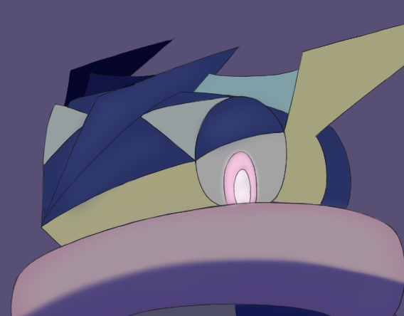 solo pokemon (creature) pink eyes simple background purple background no humans bright pupils  illustration images