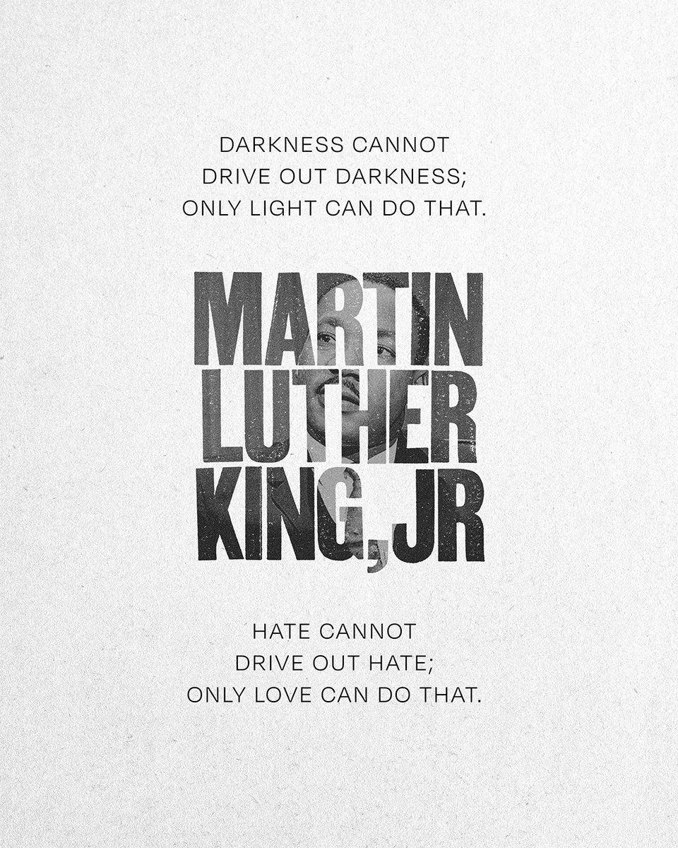 As we honor the life and legacy of Dr. Martin Luther King, Jr., may we follow his example of love over hate, light over darkness, and determination in the face of injustice.