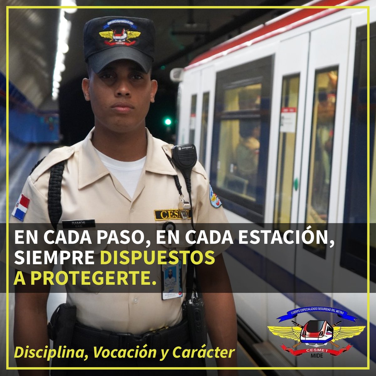 cesmetrd's tweet photo. En cada paso, en cada estación, siempre dispuestos a protegerte.

#Cesmetrd https://t.co/hsq2cayDIs