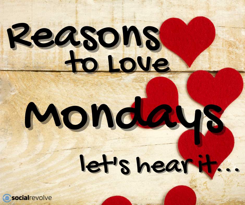 social_revolve's tweet image. Let&apos;s start the week with a positive spin! Share your reason to love Monday in the comments and see if someone else shares your opinion! #Monday #startoftheweek #startitoffright #happymonday #lovemonday