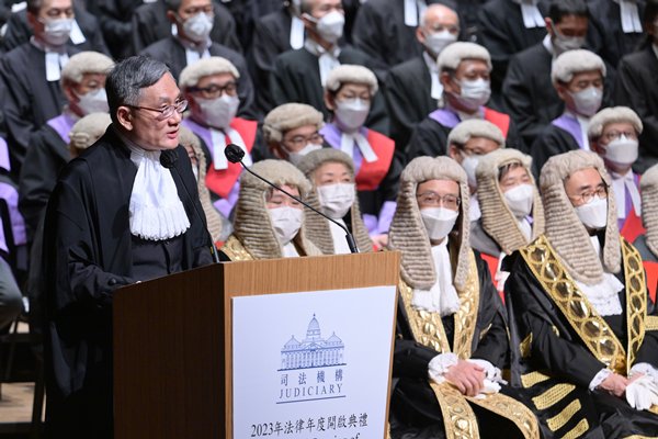 newsgovhk's tweet photo. The ceremonial opening of the legal year 2023 is held at City Hall on January 16 #AndrewCheung #Judiciary https://t.co/PLxGGl3pKz https://t.co/pDMeAjN9Po
