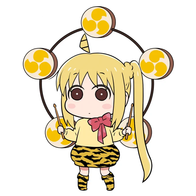 「絵になるのはギターをベースだけでドラムは可哀想な事になるんだよ!」な虹夏ちゃんのために、アー写撮影で持ち運べるドラムを考えてみた。#ぼっち・ざ・ろっく! #伊地知虹夏 #雷様 