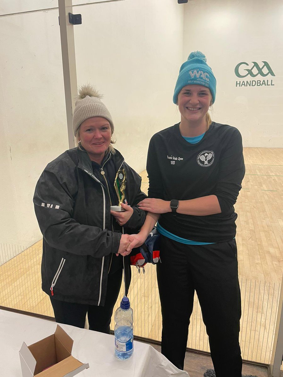 A successful 6th IRISH WOMEN’S OPEN 💃🏻

A wonderful day of racquetball at the Irish Womens Open in Kilkenny.

Womens Novice: A tightly contested final between Deanna Phelan &amp; Caylee Hogan with Hogan winning 3-1

Our sportswomen of the tournament: Irene Leahy 🎉

#womeninsportire