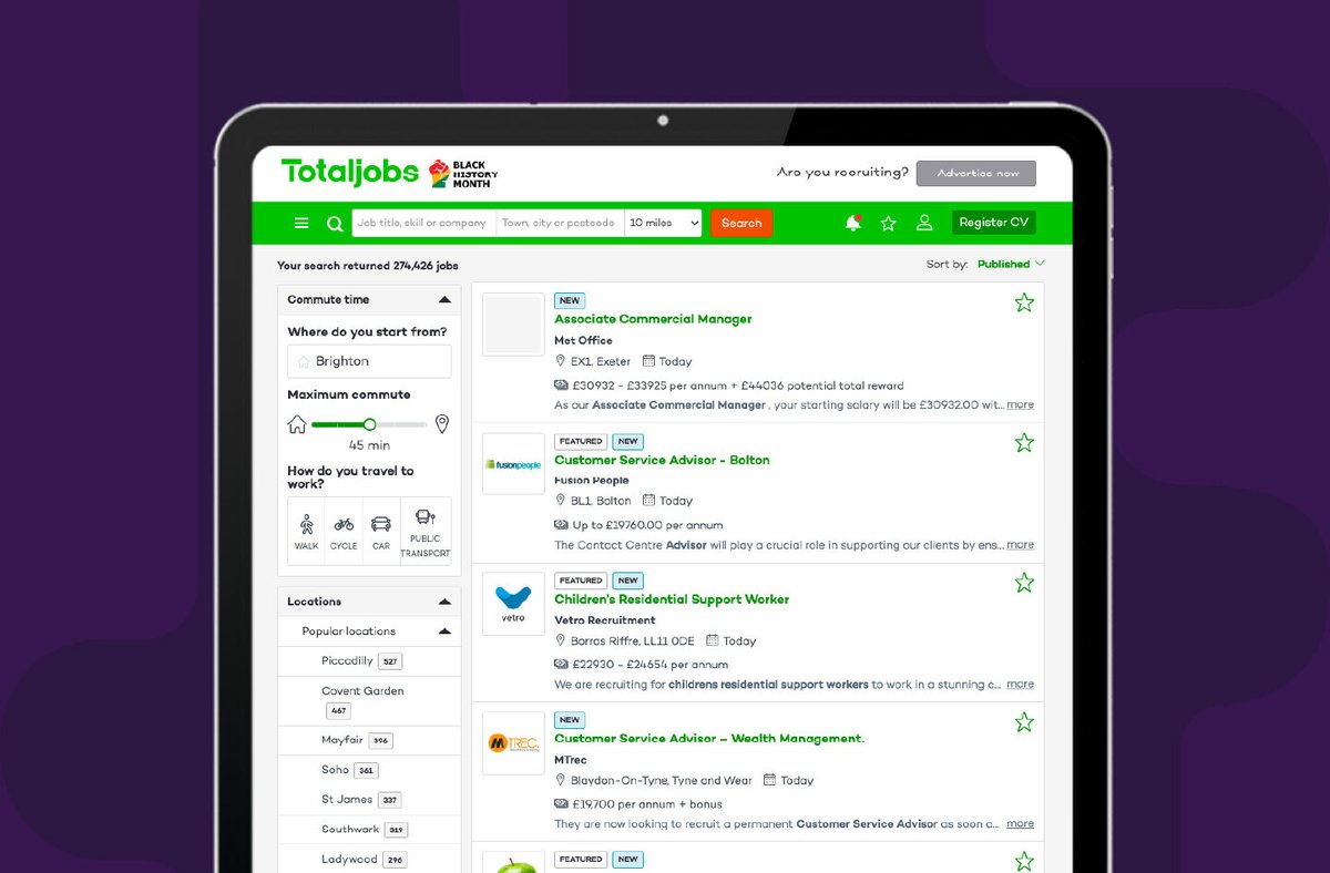TravelTimeAPI's tweet image. Take a look at how recruitment website, @TotaljobsUK increased the volume of users applying for roles by 10% using the Travel Time Matrix API bit.ly/3OYVZtJ