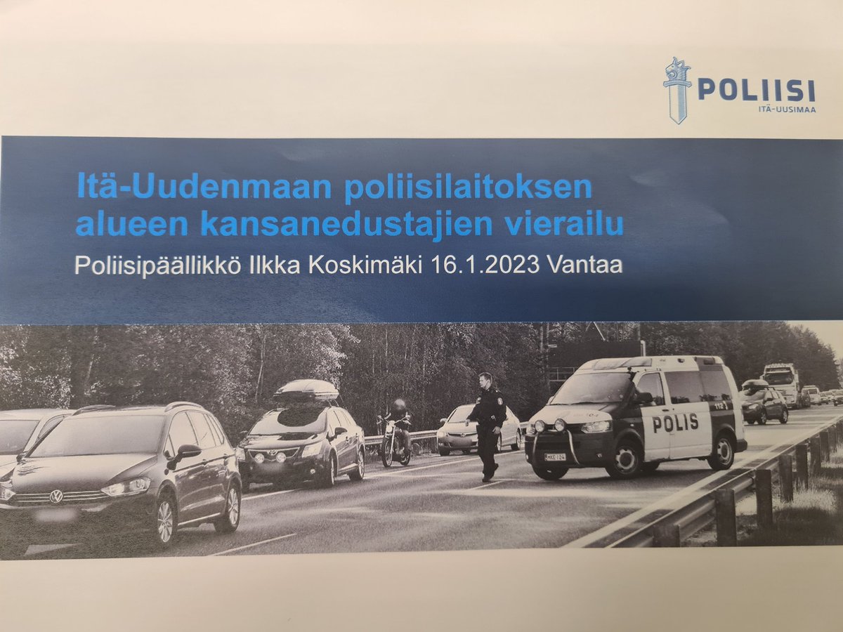 Ilkka Koskimäki (@ilkkakoskimki) on Twitter photo Esittelimme @IUPoliisi 'n arkea. Saimme vieraaksemme <a href="/pihla_keto/">Pihla Keto-Huovinen</a> <a href="/AriKoponenPS/">Ari Koponen</a> <a href="/leena_meri/">Leena Meri</a> <a href="/SariMultala/">Sari Multala</a> <a href="/HVestman/">Heikki Vestman</a> Kiitos käynnistä!
Kerroimme erityisesti rikostutkinnan haasteista ja odotuksistamme. #poliisi #eduskunta #lainsäädäntö #hallitusohjelma #rahoitus #kehittäminen Esittelimme @IUPoliisi 'n arkea. Saimme vieraaksemme <a href="/pihla_keto/">Pihla Keto-Huovinen</a> <a href="/AriKoponenPS/">Ari Koponen</a> <a href="/leena_meri/">Leena Meri</a> <a href="/SariMultala/">Sari Multala</a> <a href="/HVestman/">Heikki Vestman</a> Kiitos käynnistä!
Kerroimme erityisesti rikostutkinnan haasteista ja odotuksistamme. #poliisi #eduskunta #lainsäädäntö #hallitusohjelma #rahoitus #kehittäminen