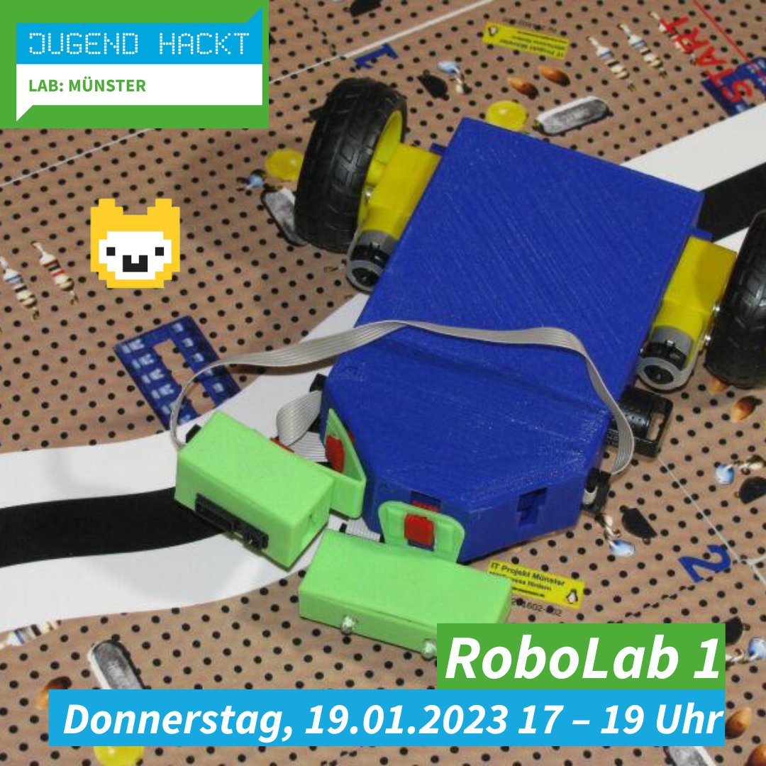 openSenseLab (@opensenselab) on Twitter photo WELCOME to the RoboLab! Hier gibt's Technik zum Anfassen und Ausprobieren. Zusätzlich zu den <a href="/jugendhackt/">Jugend hackt</a> Labs (dienstags) dreht sich an vier Donnerstagen im #Digitallabor #Münster alles um wahre Wunderwerke: winzig kleine #Computer.
Anmeldung:jugendhackt.org/lab/muenster/ WELCOME to the RoboLab! Hier gibt's Technik zum Anfassen und Ausprobieren. Zusätzlich zu den <a href="/jugendhackt/">Jugend hackt</a> Labs (dienstags) dreht sich an vier Donnerstagen im #Digitallabor #Münster alles um wahre Wunderwerke: winzig kleine #Computer.
Anmeldung:jugendhackt.org/lab/muenster/