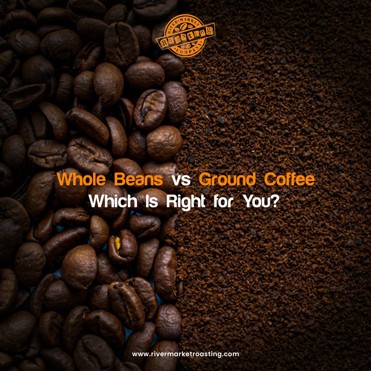 Whole beans take the coffee cake for subtle flavor, complexity, and freshness. Ground coffee comes through with its ease of use and an array of options.

#Rivermarketroasting #premiumcoffee #icedtea #icedcoffee #specialtycoffee #instafood #wholebean #groundcofee #coffeetime