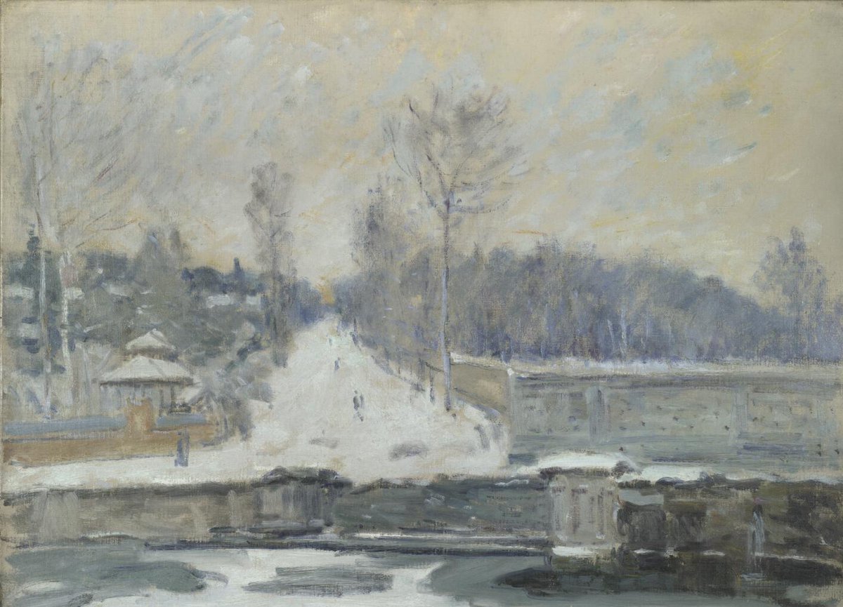 NationalGallery's tweet photo. Blue Monday 💙

Snow scenes were a particular favourite among the Impressionists and Monet painted several canvases that explore the way sunlight plays upon the snow. But can you tell which of these three scenes is not by Monet? https://t.co/IcHBCYiFAt