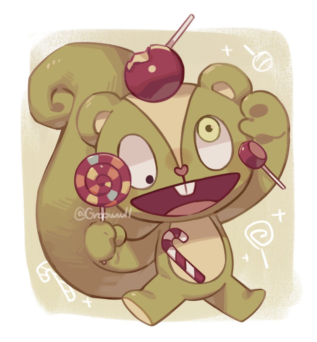 「Nutty #happytreefriends #htf 」|ℕ𝕠𝕞のイラスト