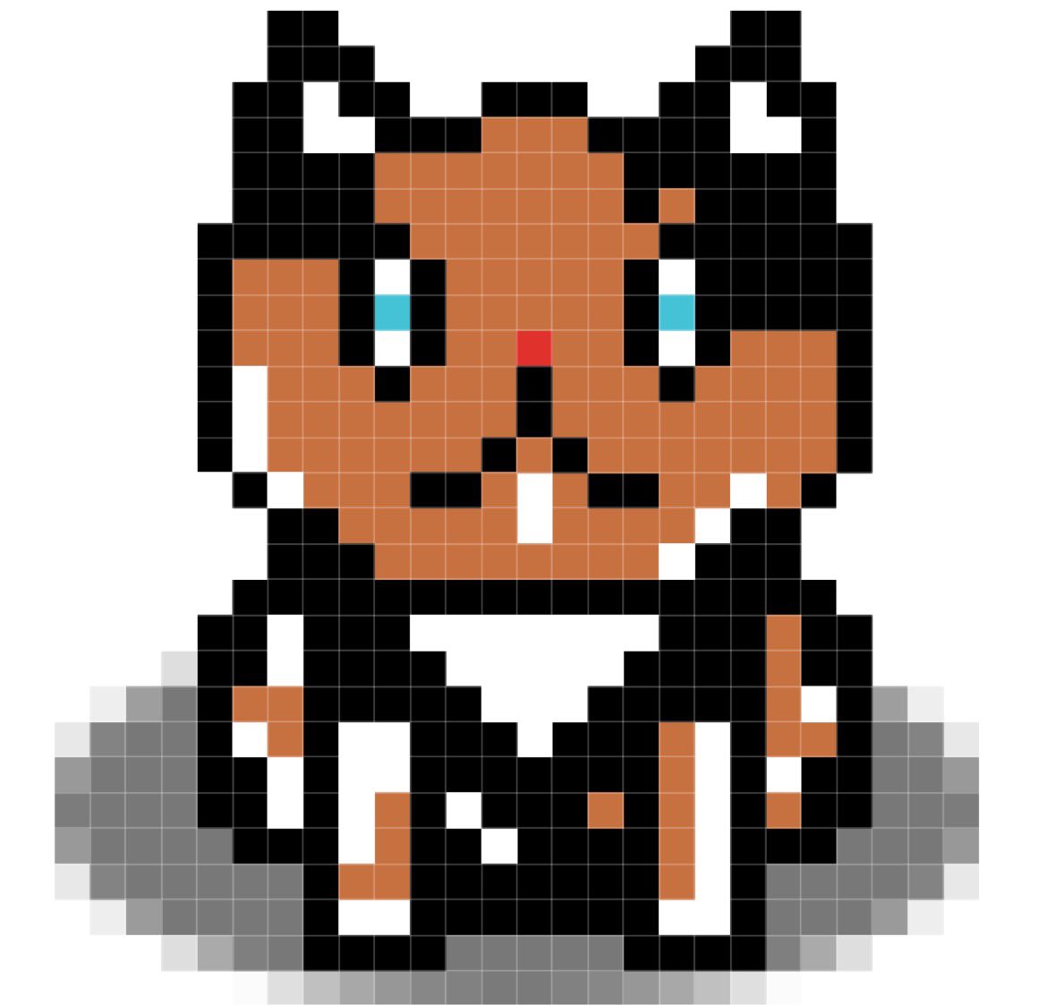 mattestesdesign's tweet photo. Drew some retro pixel art of my cat Kiki for fun. Never done this before, but I know there are some pixel art masters out in the audience. I welcome your constructive criticism. https://t.co/ChcOJdKjRR