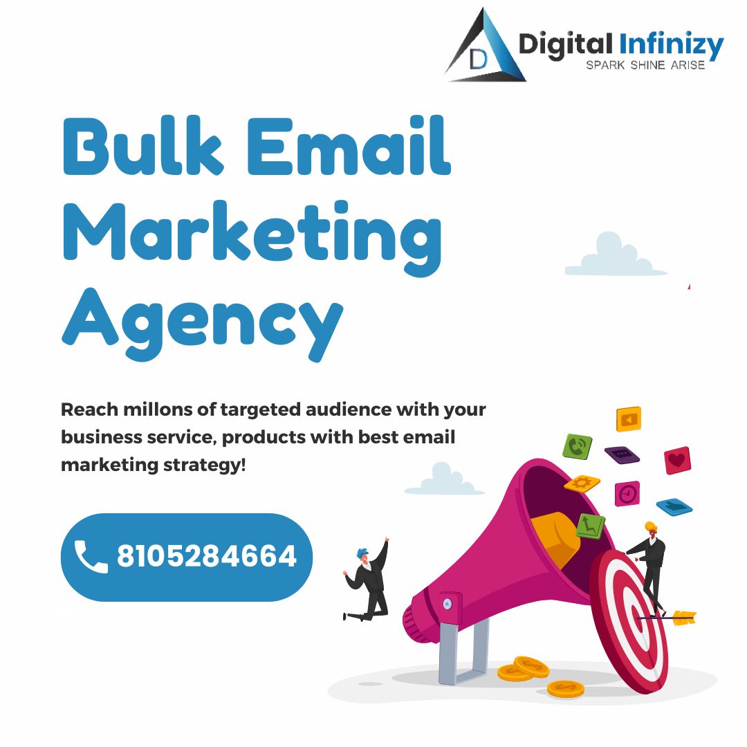 DigitalInfinizy's tweet photo. Our Bulk Email Marketing Services can enable you to execute targeted campaigns, get high open rates, and keep your customers updated about important updates about the company. Contact us today!

https://t.co/7yol262aFp 

#digitalinfinizy #emailmarketing #bulkemail #bestprice https://t.co/oG1GAlocrY