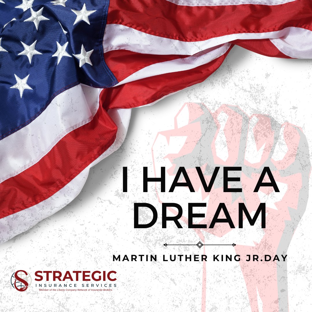 TampabayIns's tweet photo. Today is Martin Luther King Jr. Day, a day to commemorate the life and legacy of an American civil rights leader who devoted his life to the pursuit of justice and equality.

#martinlutherking #TampaBay #StrategicInsuranceServices #LibertyPartner https://t.co/kxDEnEV2d1